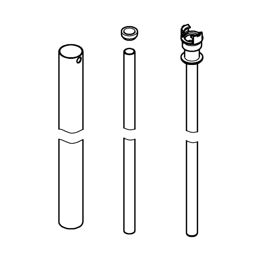 GROHE 48054000 - Braccio doccia EUPHORIA SYSTEM 15 cm cromo lucido