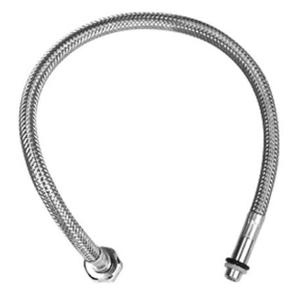 GROHE 48066000 - Tubo flessibile di collegamento 420 mm in acciaio inox/cromo lucido