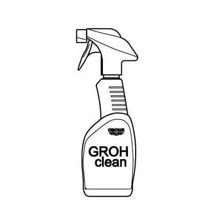 GROHE 48166000 - Detergente GROHCLEAN 500 ml per acciaio inox