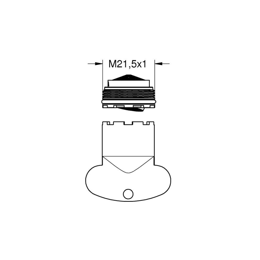 GROHE 48270000 - Aérateur AquaGuide M 21,5 × 1