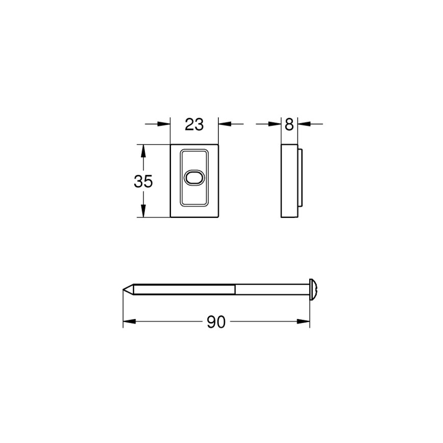 GROHE 48606001 - Rondella distanziatrice VITALIO UNIVERSAL, finitura cromo lucido