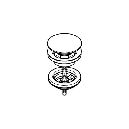 GROHE 65807000 - Garniture de vidage en chrome brillant