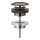 GROHE 65807A00 - Set di scarico con tappo per lavabo con troppopieno, finitura grafite