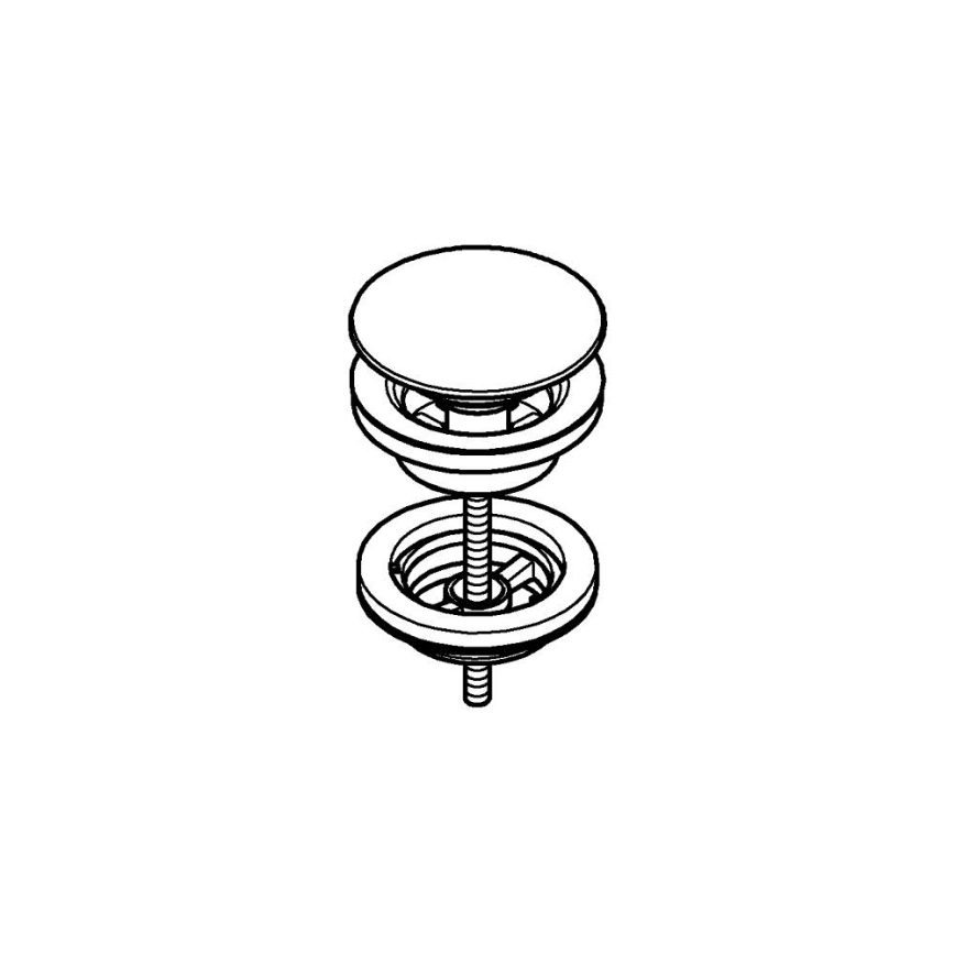 GROHE 65807GN0 - Set di scarico dorato