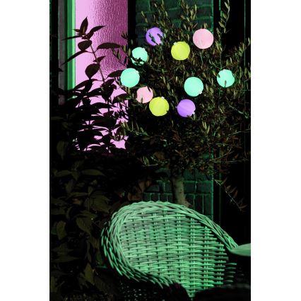 Grundig 14106 - Guirlande solaire LED 2,4m 10xLED/1,2V