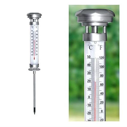 Grundig 89640 - LED Lampada solare con un termometro 1xLED/1,2V