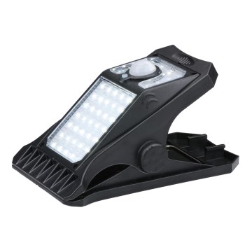 Grundig - Applique solaire LED avec détecteur de mouvement et crépuscule CLIP-ON LED/9W/3,7V 1500 mAh IP44
