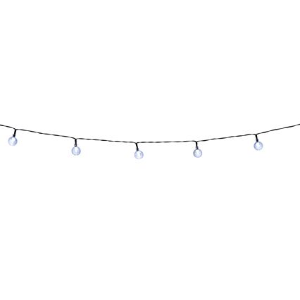 Grundig - Dimmbare LED-Solar-Lichterkette 50xLED/8 Funktionen 9,35m warmweiβ + Fernbedienung