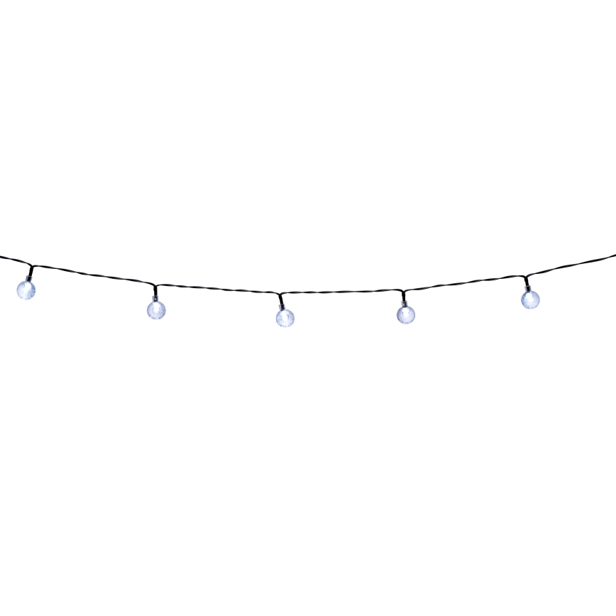 Grundig - Dimmbare LED-Solar-Lichterkette 50xLED/8 Funktionen 9,35m warmweiβ + Fernbedienung