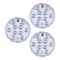 Grundig - ENSEMBLE de 3 luminaires LED RGBW dimmables LED/3W/3xAAA IP65 + télécommande