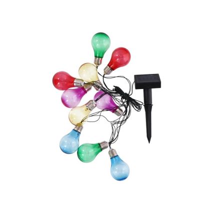 Grundig - Guirlande solaire LED ampoules 10xLED/1xAA coloré