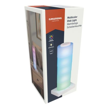 Grundig - Lampada da tavolo touch LED RGB LED/4,5W/5V