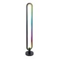 Grundig - Lampada da terra LED RGB dimmerabile 8W/5V + telecomando