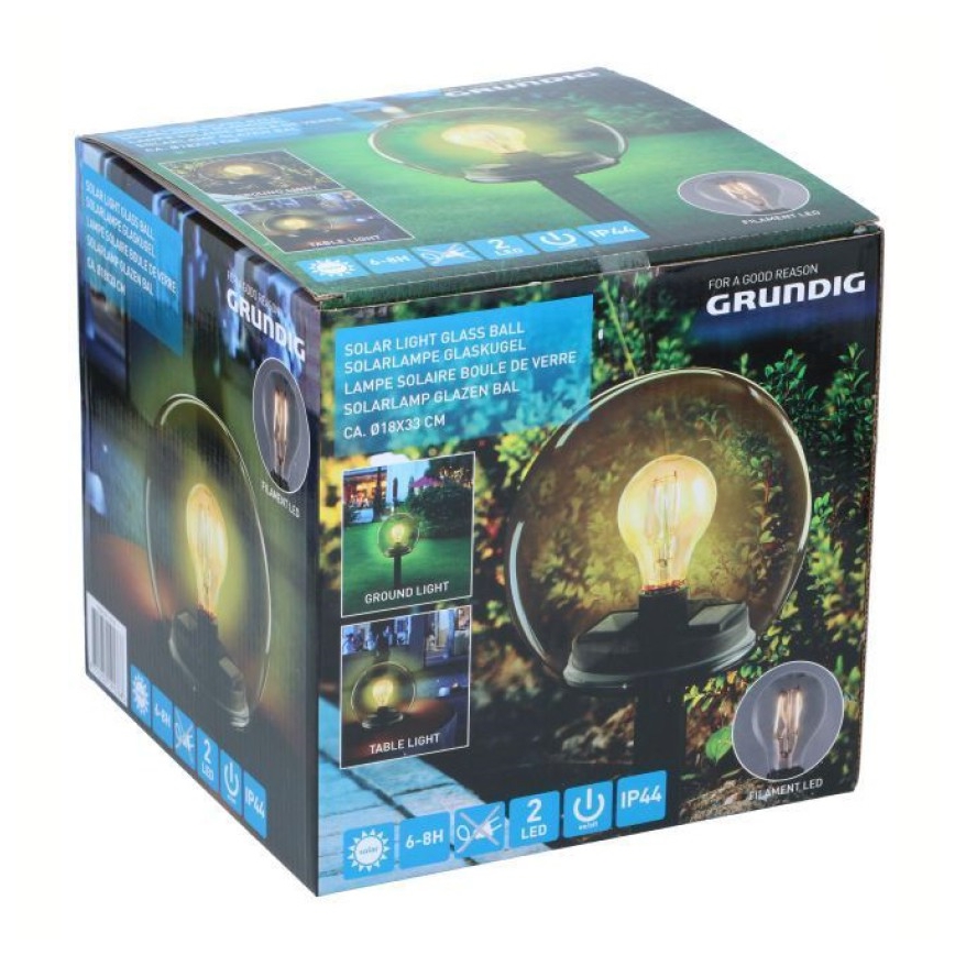 Grundig - Lampada solare LED LED/3,7V 500 mAh IP44