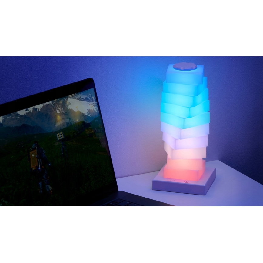 Grundig - Lampe de table tactile RGB à LED, 4W/5V