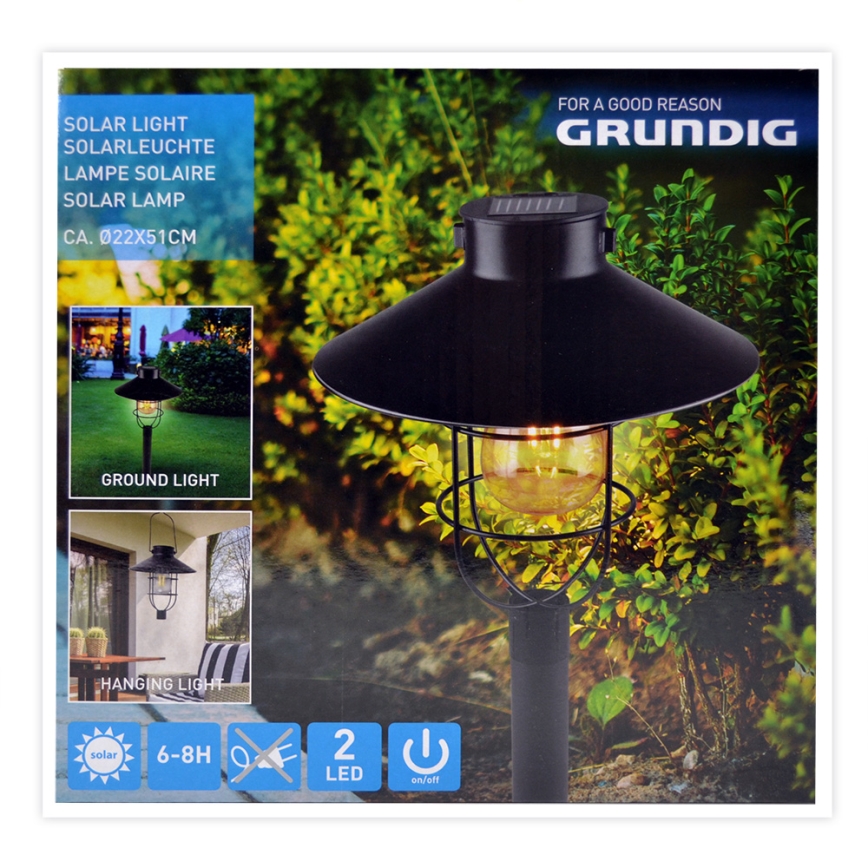 Grundig - Lampe solaire LED/1,2V 600 mAh