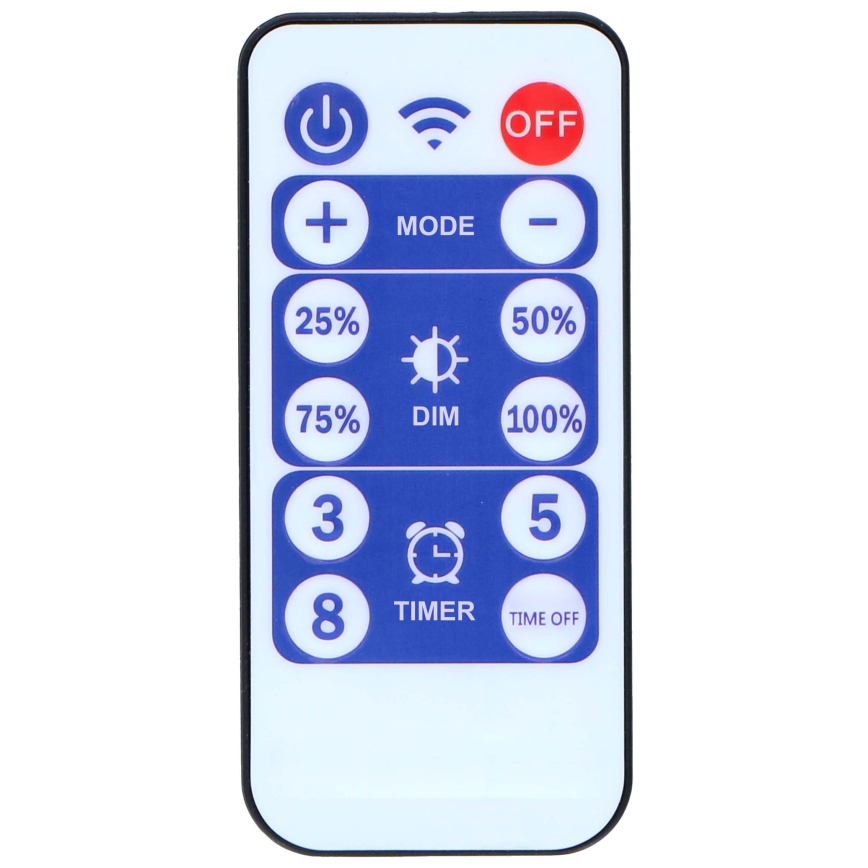 Grundig - LED Dimmerabile solare catena 50xLED/8 funzioni 9,35m IP44 bianco caldo + telecomando