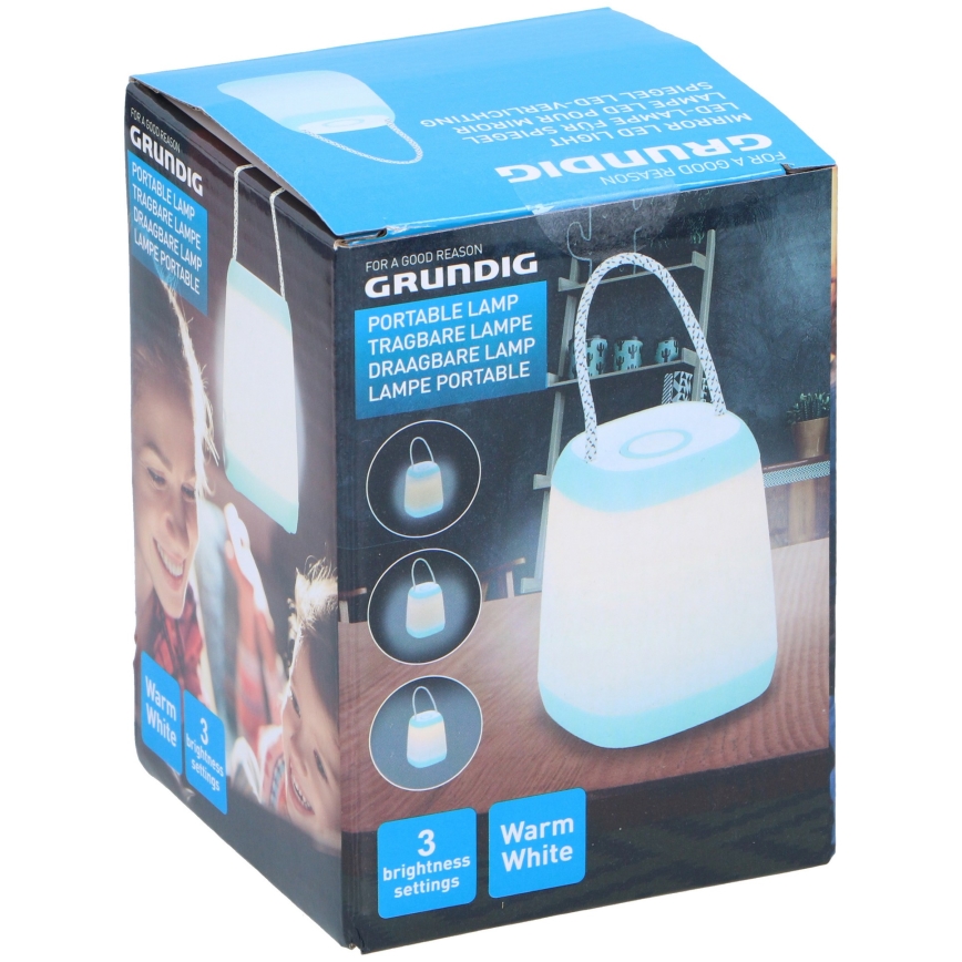 Grundig - LED Lampada portatile dimmerabile LED/3xAA