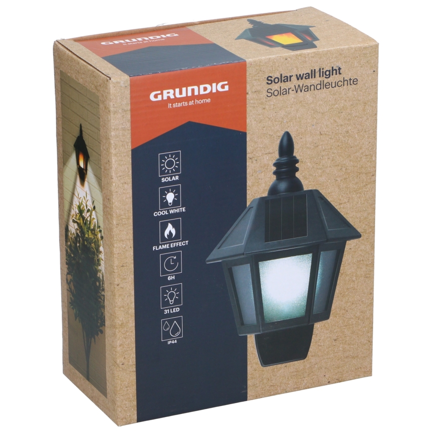 Grundig - LED Solar-Wandleuchte LED/1,2V 600 mAh IP44