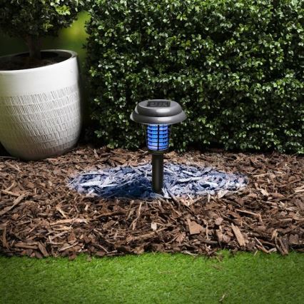 Grundig - LED-Solarlampe und Insektenfalle UV-LED/1xAA 600 mAh IPX4