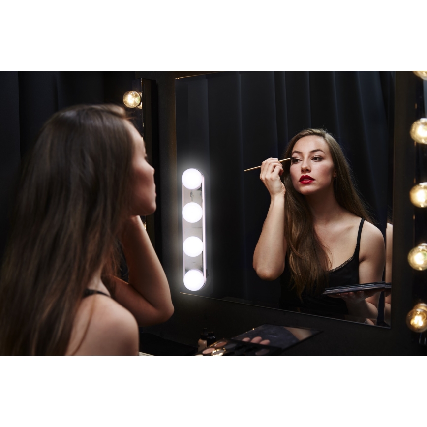 Grundig - LED-Spiegelbeleuchtung 4xLED/4xAA