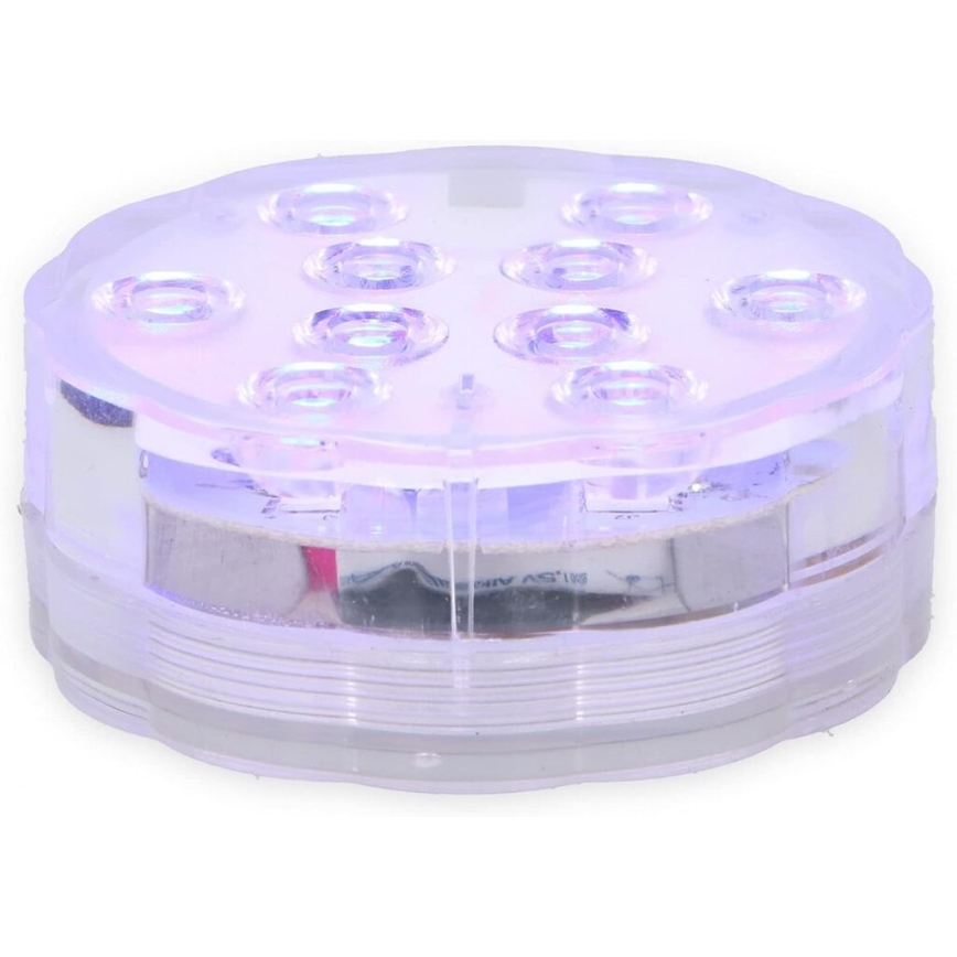 Grundig - ENSEMBLE de 3 luminaires LED RGBW dimmables LED/3W/3xAAA IP65 + télécommande