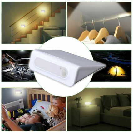 Grundig - Luce notturna a LED con sensore LED/3xAAA