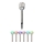 Grundig - Luce solare a LED 1xLED/1,2V multicolore