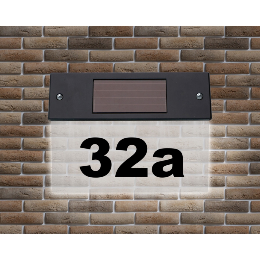 Grundig - Numero civico solare a LED con sensore LED/1,2V IP44