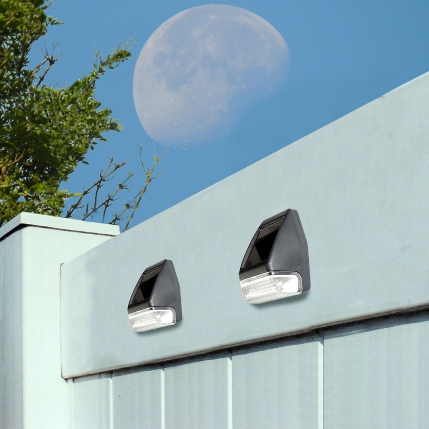 Grundig - SET 2x Applique a LED solare 2xLED/1xAA