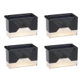 Grundig - SET 4x Lampada da parete solare a LED LED/1,2V 600 mAh IP44