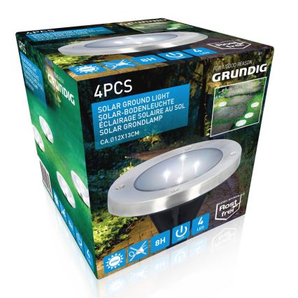Grundig - SET 4x LED-Solarleuchte LED/1W/1,2V 600 mAh IP65