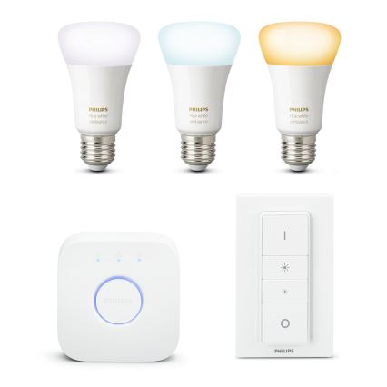 Grundset Philips HUE WHITE AMBIANCE 3xE27/9,5W/230V