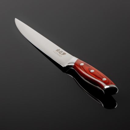 Gudaro - Coltello da affettare in acciaio damascato KENSHO 8, 67 strati d'acciaio, lunghezza lama 20 cm