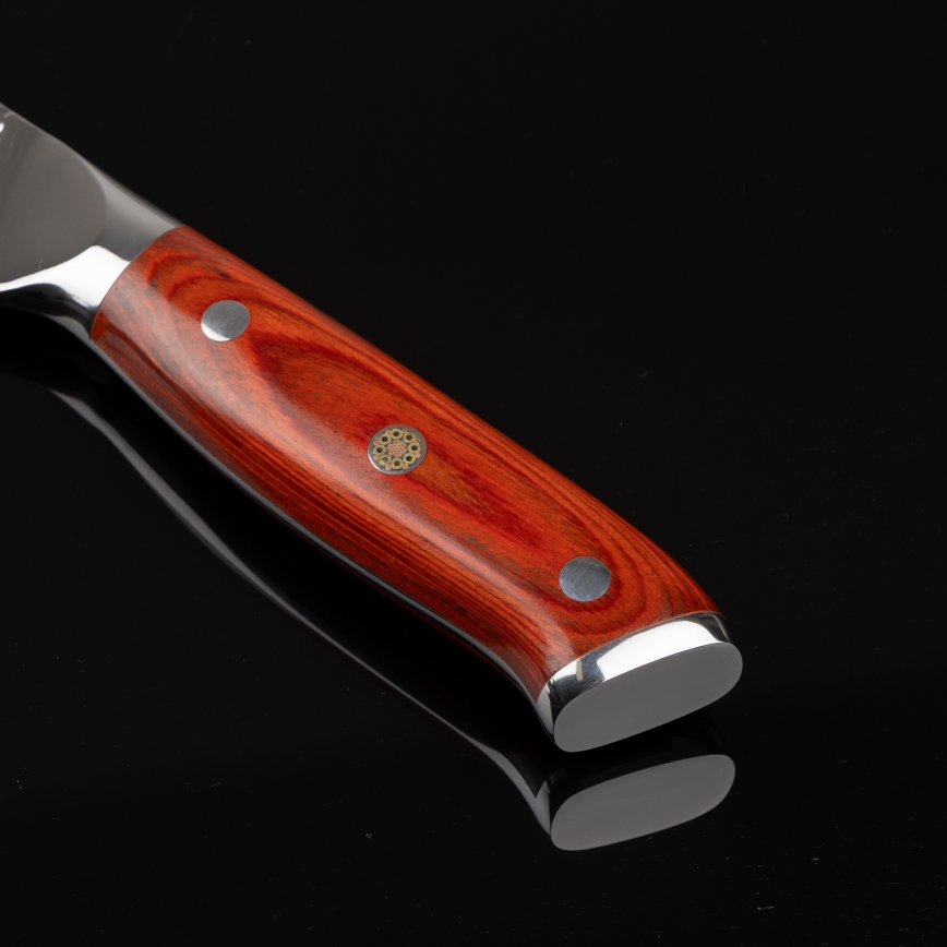 Gudaro - Coltello da chef in acciaio damasco MIYABI 8, 67 strati d'acciaio, lama 20 cm