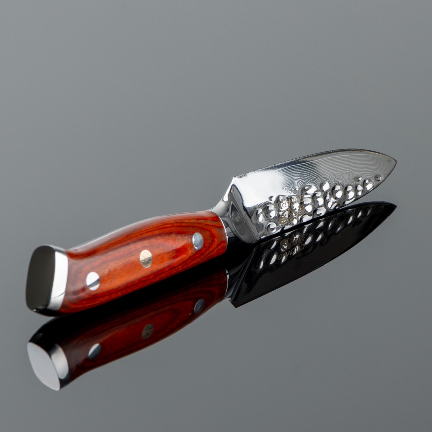 Gudaro - Coltello da cucina in acciaio damascato MIYABI 3,5, 67 strati di acciaio, lunghezza 9,5 cm
