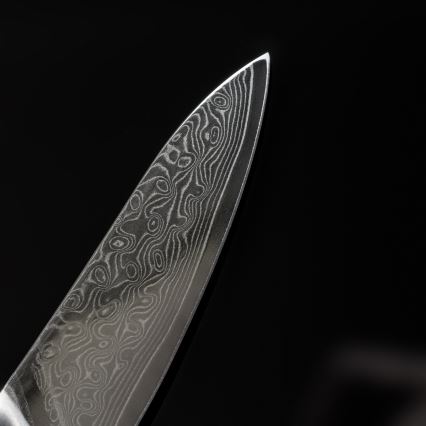 Gudaro - Coltello da cucina damascato TAKUMI 3,5, 67 strati d'acciaio, lunghezza 9,5 cm, manico in noce