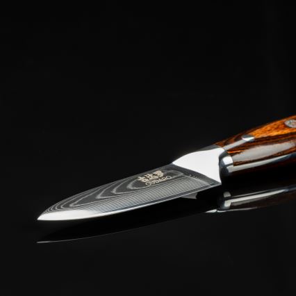 Gudaro - Coltello da cucina PARING 7,6 cm in acciaio damascato