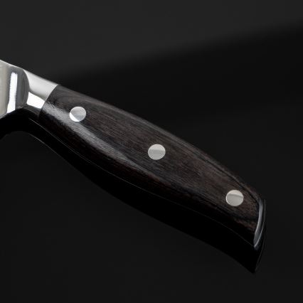Gudaro - Coltello da cucina universale SHIRO 5, in acciaio damasco a 67 strati, lama 12,5 cm