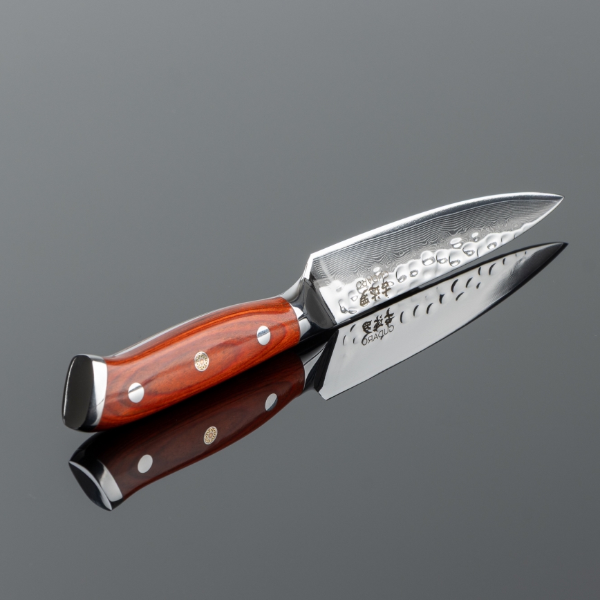 Gudaro - Coltello universale da cucina damascato MIYABI 5, acciaio a 67 strati, lunghezza 12,5 cm