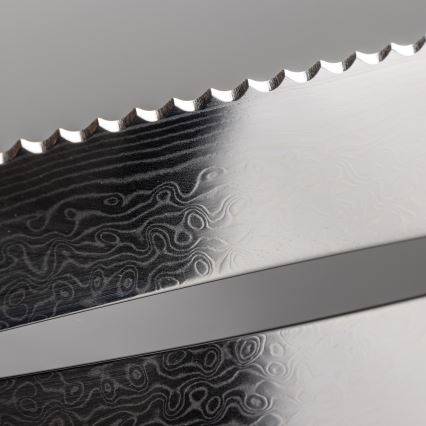 Gudaro - Couteau à pain damassé TAKUMI 8, 67 couches d'acier, longueur 20 cm, poignée en noyer