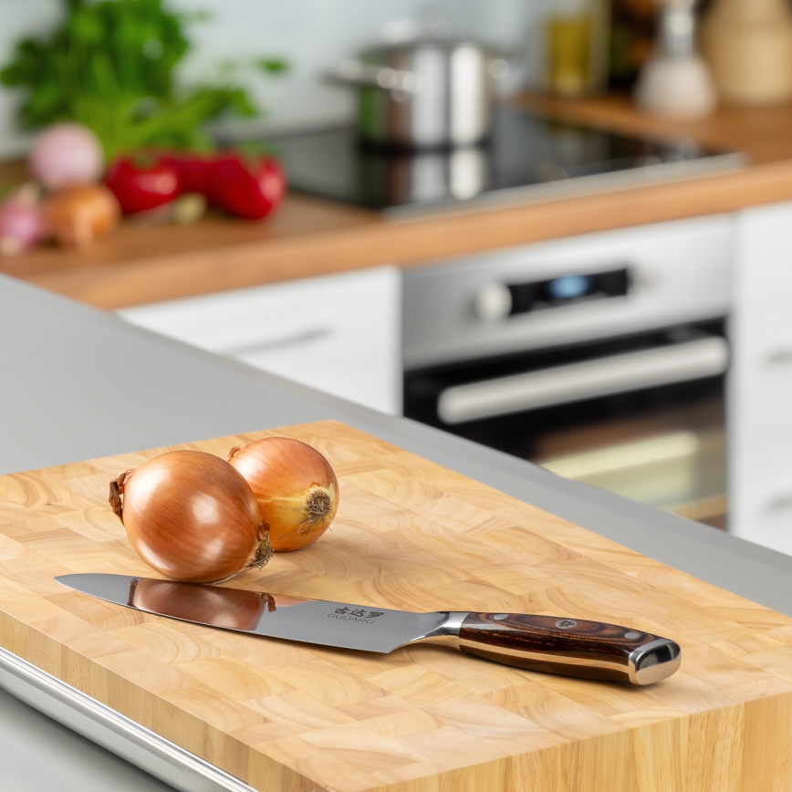 Gudaro - Couteau de chef damassé FENG 8, 67 couches d'acier, lame 20 cm