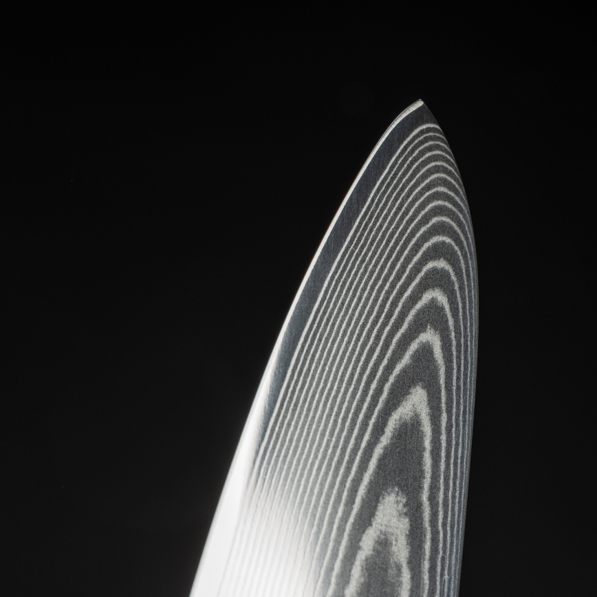 Gudaro - Couteau de chef damassé FENG 8, 67 couches d'acier, lame 20 cm