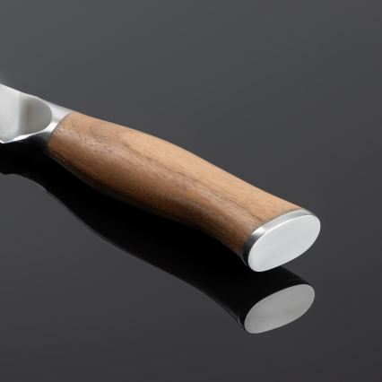 Gudaro - Couteau de cuisine damassé TAKUMI 3,5, 67 couches d'acier, lame 9,5 cm, manche en noyer