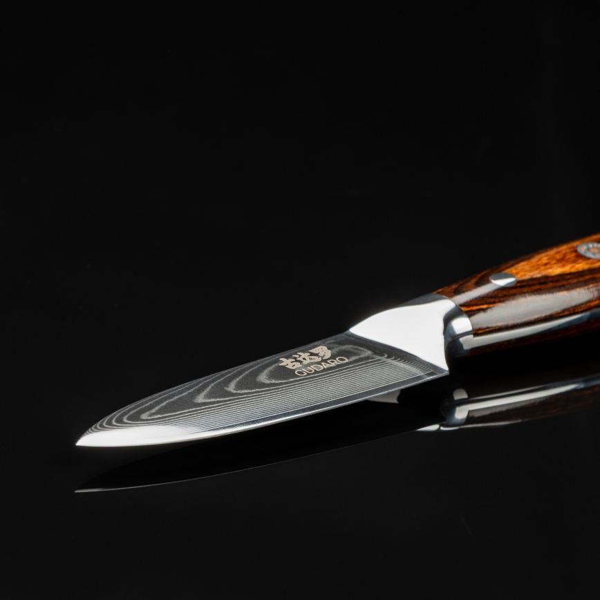 Gudaro - Couteau d'office PARING 7,6 cm en acier damassé