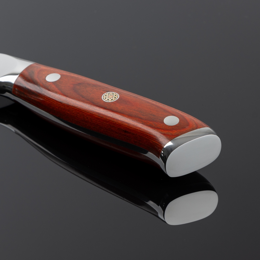 Gudaro - Couteau de cuisine Santoku damassé MIYABI 7, 67 couches d'acier, longueur de la lame 17,5 cm