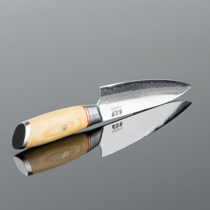 Gudaro - Damast-Allzweck-Küchenmesser HIKARI 5, 67 Lagen Stahl, Klingenlänge 12,5 cm