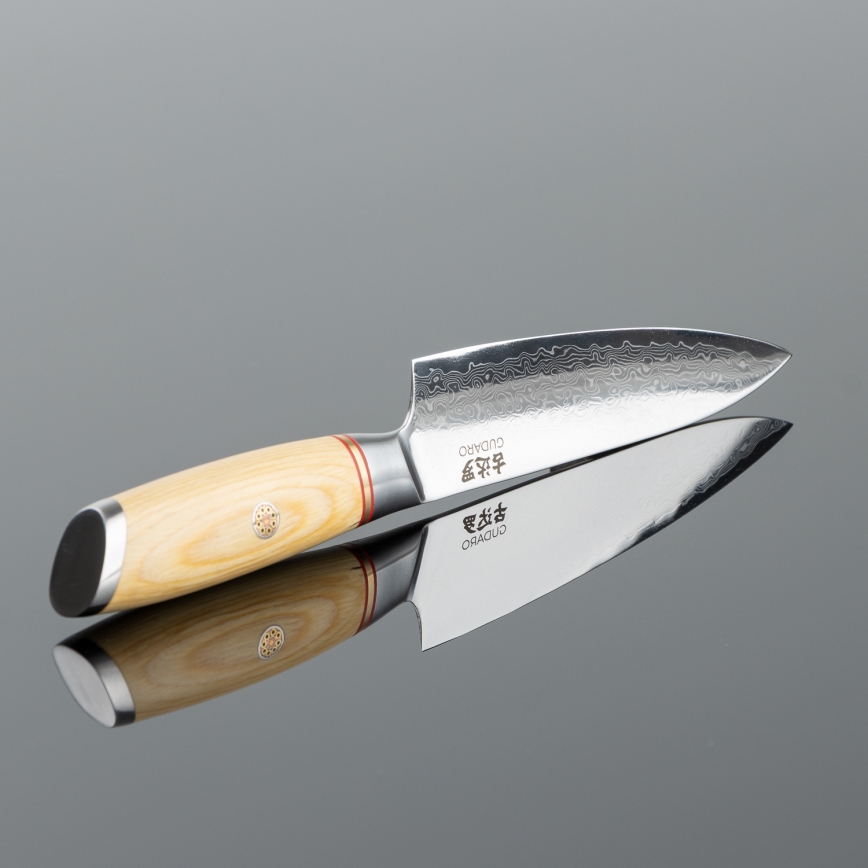 Gudaro - Damast-Allzweck-Küchenmesser HIKARI 5, 67 Lagen Stahl, Klingenlänge 12,5 cm