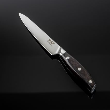 Gudaro - Universelles Damast-Küchenmesser SHIRO 5, 67 Lagen Stahl, Länge 12,5 cm