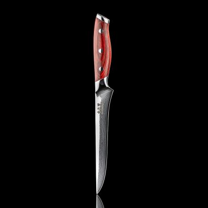Gudaro - Damast-Ausbeinmesser KENSHO 6, 67-lagiger Stahl, Klingenlänge 15 cm